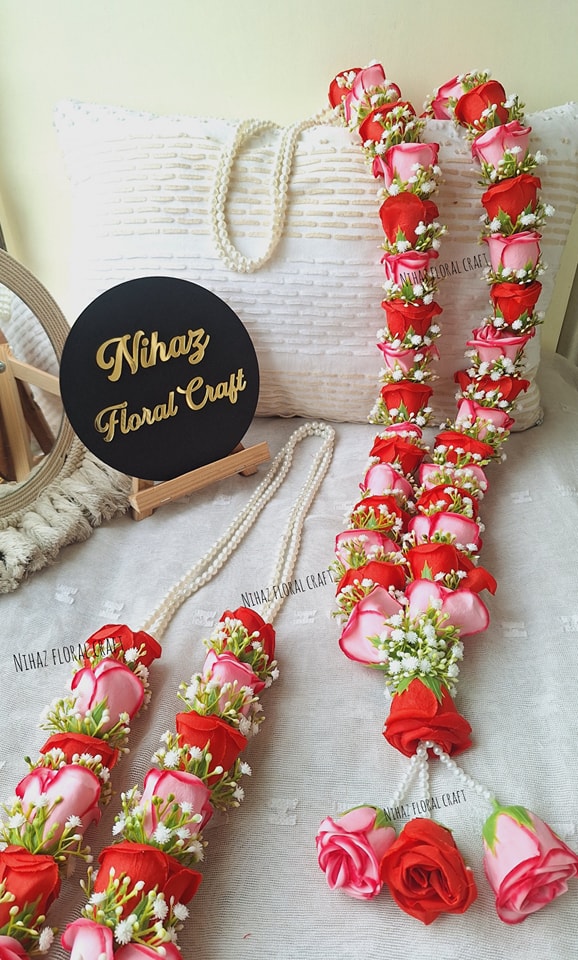 Artisan crafting jewelry at Nihaz Floral Craft